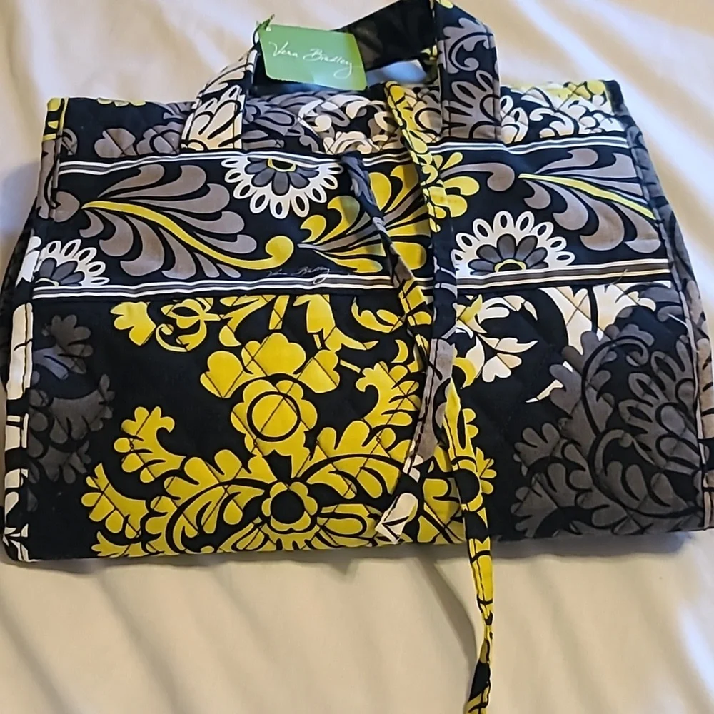 Vera Bradley Yellow and Gray Floral Women's Bag